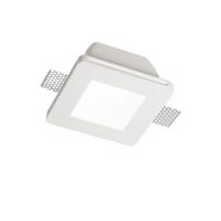 Zápustné svítidlo Ideal Lux Samba FI1 square big glass D77 150116 bílé 12x12cm