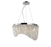 Závěsné/stropní přisazené svítidlo AZzardo Carmen pendant/top AZ1284 G9 6x40W IP20 50cm křišťálové Čirá