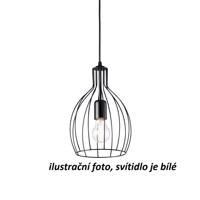 Závěsné svítidlo Ideal Lux Ampolla-2 SP1 bianco 200880 E27 1x60W 20,5cm bílé