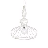 Závěsné svítidlo Ideal Lux Clarissa SP1 bianco 220604 E27 1x8W bílé