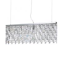 Závěsné svítidlo Ideal Lux Elisir SP8 cromo 200002 G9 8x40W 100cm chromové