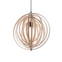 Závěsný lustr Ideal Lux Disco SP1 138275 imitace dřeva 50cm